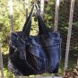 Upcycled Denim Jeans Patchwork Frayed Tote Bag Hobo Handbag