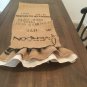 Upcycled Recycled Coffee Beans Bag Table Runner