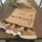 Upcycled Recycled Coffee Beans Bag Table Runner