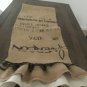 Upcycled Recycled Coffee Beans Bag Table Runner