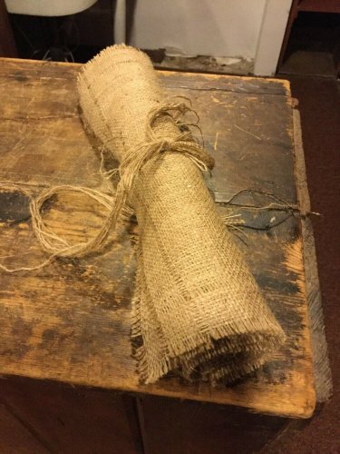 Natural Burlap Table Runner 57"x14"