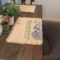 Coffee Beans Bag Burlap Placemats with frayed edges, Set of 4, Burlap Placemats