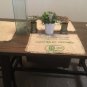 Coffee Beans Bag Burlap Placemats with frayed edges, Set of 4, Burlap Placemats