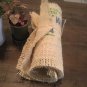 Coffee Beans Bag Burlap Placemats with frayed edges, Set of 4, Burlap Placemats