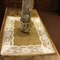 Natural Burlap/White Lace Placemat/Rustic Wedding Placemats/Country Home Decor