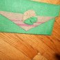 Green/natural burlap clutch purse, shabby chic clutch, burlap clutch