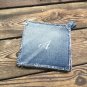 Recycled Upcycled Denim Jeans Pot Holder Hot Pads Embroiderd Denim Pot Holders