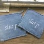 Recycled Jeans Handmade Personalized Pot Holders/Hot Pads/Oven Mittens