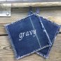 Recycled Jeans Handmade Denim Pot Holders Upcycled Blue Jeans Pot Holders
