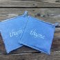 Upcycled Denim Jeans Personalized Pot Holders/Oven Mittens/Hot Pads
