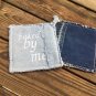 Upcycled Denim Jeans Personalized Pot Holders Hot Pads Customized Denim Jeans Po