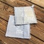 Upcycled Denim Jeans Personalized Pot Holders Hot Pads Customized Denim Jeans Po
