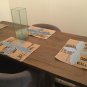 Recycled/Upcycled Denim Jeans/Coffee Beans Bag Placemats