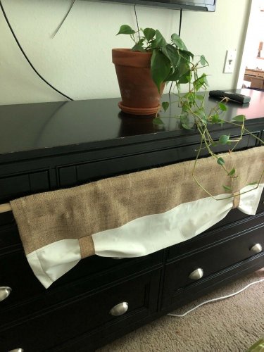 Natural Burlap/Muslin Non Adjustable Valance