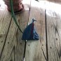 Upcycled Denim Triangle Zipper Purse