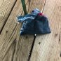 Upcycled Denim Triangle Zipper Purse