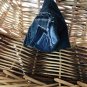 Upcycled Denim Triangle Zipper Purse
