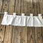 Muslin Tap Top Opening Vakance/Curtain 32” X12”