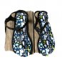 Aeropostale Black Multi Thong Sandals Size 8