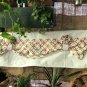 White/Pink/ Grey Non Adjustable Loop Up Valance/Curtain