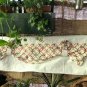 White/Pink/ Grey Non Adjustable Loop Up Valance/Curtain