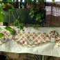 White/Pink/ Grey Non Adjustable Loop Up Valance/Curtain