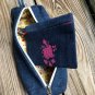 Recycled Denim Box Pencil Case Pencil Pouch Make Up Bag (Free Change purse)