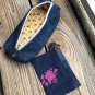 Recycled Denim Box Pencil Case Pencil Pouch Make Up Bag (Free Change purse)