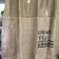 Upcycled Primitive Rustic Coffee Beans Bag Picture Frame Shower Curtain