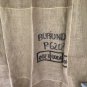 Upcycled Primitive Rustic Coffee Beans Bag Picture Frame Shower Curtain