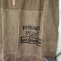 Upcycled Primitive Rustic Coffee Beans Bag Picture Frame Shower Curtain