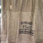 Upcycled Primitive Rustic Coffee Beans Bag Picture Frame Shower Curtain