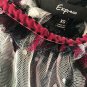 Express Red/Black Sleeveless Top Size:XS