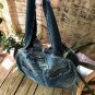 Upcycled Round Denim jeans Shoulder Bag