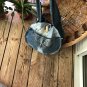 Upcycled Round Denim jeans Shoulder Bag