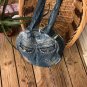 Upcycled Round Denim jeans Shoulder Bag