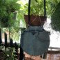 Unique Upcycled Round Denim Jeans Hip Bag, Trendy Circle Bag, Crossbody Bag,