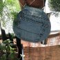 Unique Upcycled Round Denim Jeans Hip Bag, Trendy Circle Bag, Crossbody Bag,
