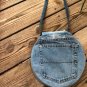 Unique Upcycled Round Denim Jeans Hip Bag, Trendy Circle Bag, Crossbody Bag,