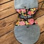 Unique Upcycled Round Denim Jeans Hip Bag, Trendy Circle Bag, Crossbody Bag,