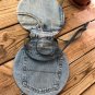 Unique Upcycled Round Denim Jeans Hip Bag, Trendy Circle Bag, Crossbody Bag,