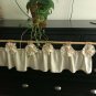 Natural Burlap/Muslin Shabby Chic Valance/Curtain With Tab Top Rod Opening