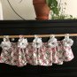 Designer Fabric Tab Top Opening Victorian Style Valance