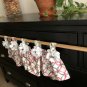 Designer Fabric Tab Top Opening Victorian Style Valance