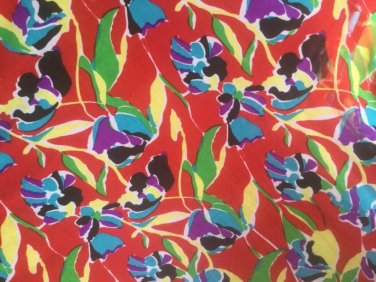 Red Multi Spandex/Lycra Fabric