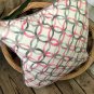 Decorative Pink/White /Grey Throw Pillow Cover 20"x 20"