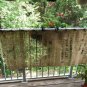 Upcycled Coffee Beans Bag Primitive Valance/Shade/ Table Runner/PrivacyCurtain