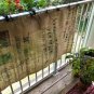 Upcycled Coffee Beans Bag Primitive Valance/Shade/ Table Runner/PrivacyCurtain