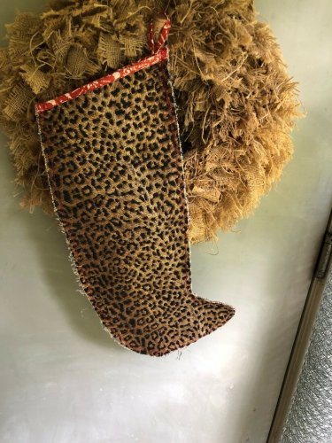 Everyday Decorative Animal Print Stocking/Wall Hanging