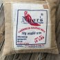 Upcycled Rice Bag/Natural Burlap Pillow Cover 19.5” X 19.5”